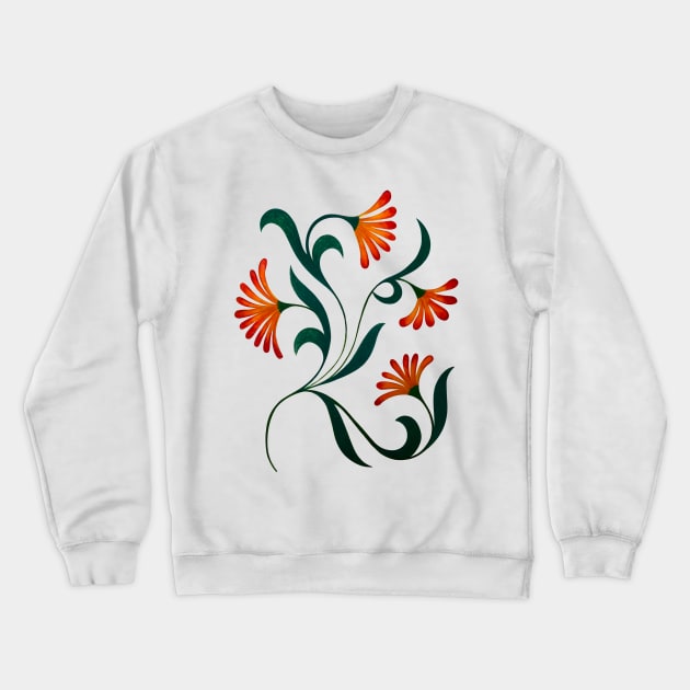 hand drawn Indian floral pattern Crewneck Sweatshirt by stupidpotato1
